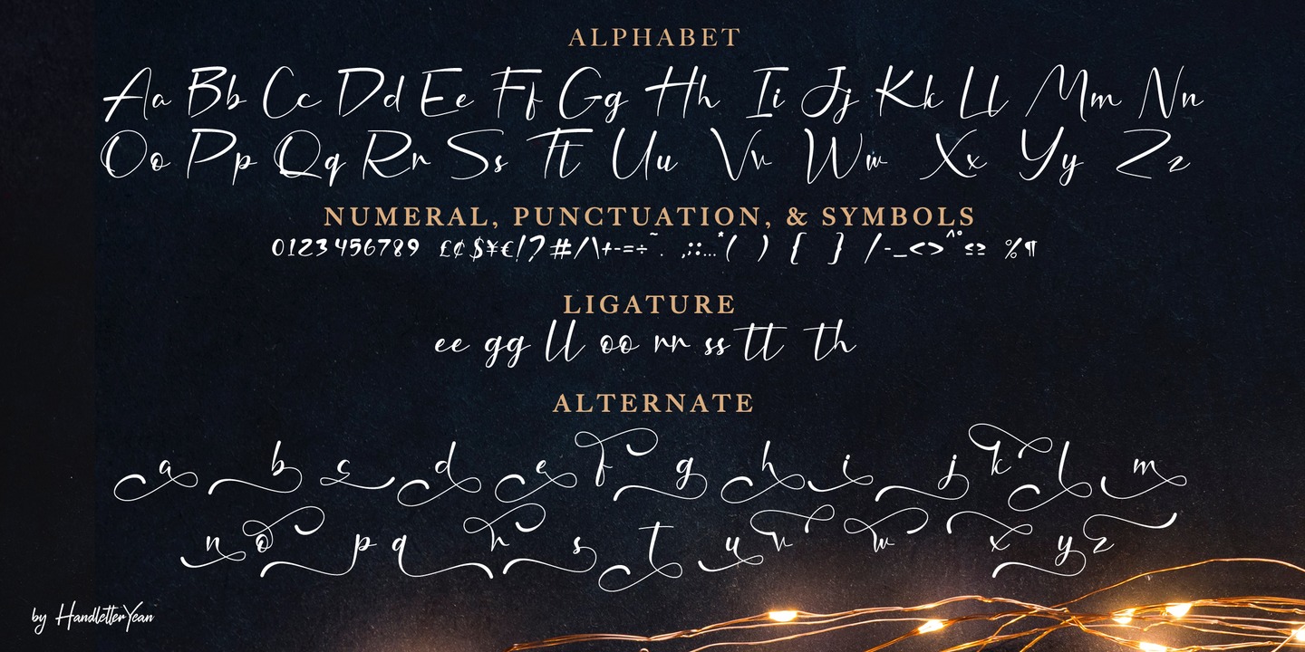Пример шрифта Nafiri Italic